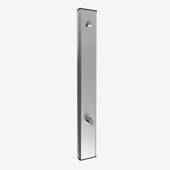 Wall-mounted thermostatic shower panel Steel T98H3-00000 Idral