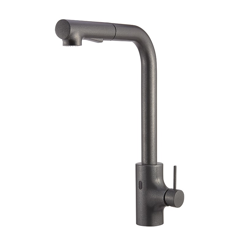 Mitigeur à détection infrarouge pour cuisine série I55, avec cartouche à disques céramiques et by-pass manuel, alimentation à pi