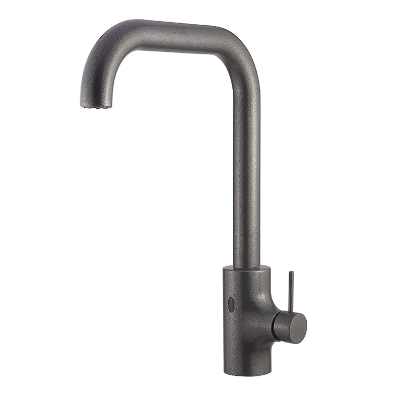 Mezclador electrónico para cocina colección I55, con cartucho de discos cerámicos y by-pass manual, alimentador de red 230V