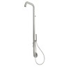 Columna ducha mural en acero inoxidable AISI 316L con mezclador monomando y teleducha