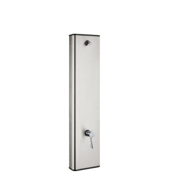 Idral stainless steel shower panel with thermostatic mixer