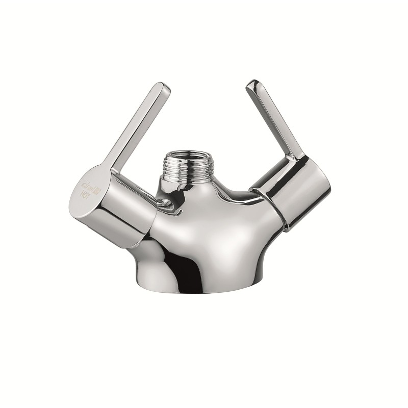 Single hole high flow mixer with ceramic disc headvalves and lever control 3/4“ male outlet