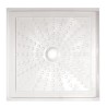 EASY series floor level shower tray In fiberglass, without drain, 80x80 cm