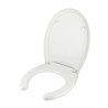 Abattant WC thermoformé blanc. Pour cuvettes série EASY avec ouverture frontale