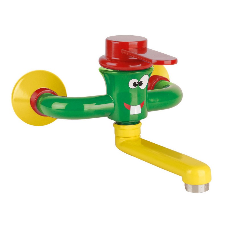 KIDS series wall mounted basin mixer with ceramic disc single lever mixing cartridge