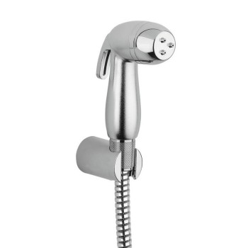 EASY series toilet brush in chrome-plated ABS with flexible hose - Idral