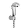EASY series toilet brush in chrome-plated ABS with flexible hose - Idral
