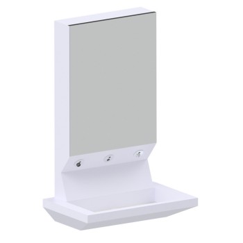 4ALL EASY series multifunctional wall mounted washbasin, made of Solid Surface, integrated with electronic tap, soap dispenser a