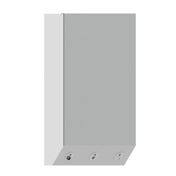 4ALL COMPACT series multifunctional wall mounted washbasin, made of Solid Surface, integrated with electronic tap, soap dispense